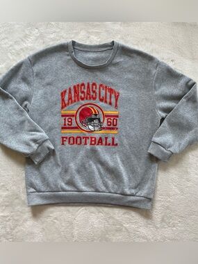 Gray Kansas City Football Sweater size L